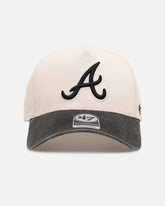 47 Brand Atlanta Braves 'Washed Black Visor' 47 Offside Snapback Natural