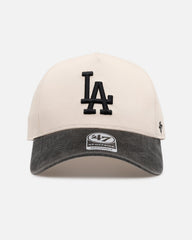 47 Brand Los Angeles Dodgers 'Washed Black Visor' 47 Offside Snapback Natural