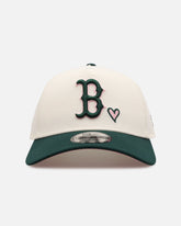 New Era Boston Red Sox 'Pink Satin Hearts Green' 9FORTY A-Frame Snapback Chrome/Dark Green