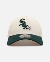 New Era Chicago White Sox 'Pink Satin Hearts Green' 9FORTY A-Frame Snapback Chrome/Dark Green