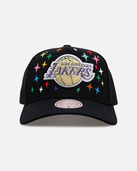 Mitchell & Ness Los Angeles Lakers 'Rhinestone Luxury' Pro Pinch Snapback Black