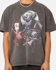 73Studio X The Nightmare Before Christmas Lock Shock & Barrel Heavyweight Vintage T-Shirt Black Wash