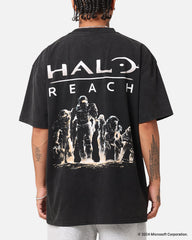 73Studio X Halo Halo Reach Vintage T-Shirt Black Acidwash