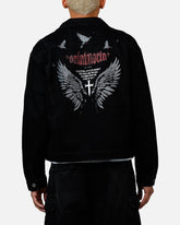 Saint Morta Amorfati Denim Jacket Black Shadow