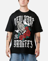 New Era New York Yankees Praying Hands T-Shirt Black