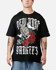 New Era New York Yankees Praying Hands T-Shirt Black