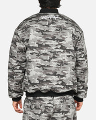 Carre Camo Bomber Jacket Black Camo
