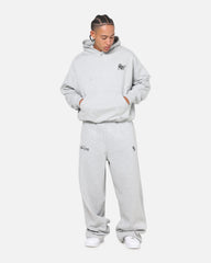 Saint Morta Distressed Hoodie Grey Marle
