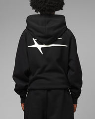 Loiter Jet Stream Zip Hoodie Black/White