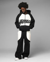 Loiter Jet Stream Zip Hoodie Black/White