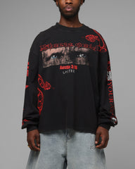 Loiter X WWE Stone Cold Long Sleeve T-Shirt Black