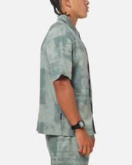 Saint Morta Solis Textured Button Up Shirt Petrol Green