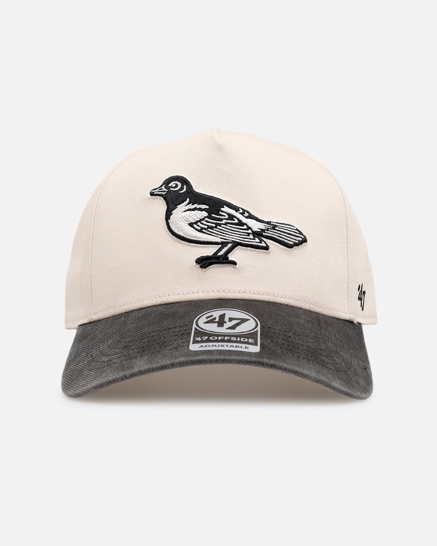 47 Brand Baltimore Orioles 'Washed Black Visor' 47 Offside Snapback Natural