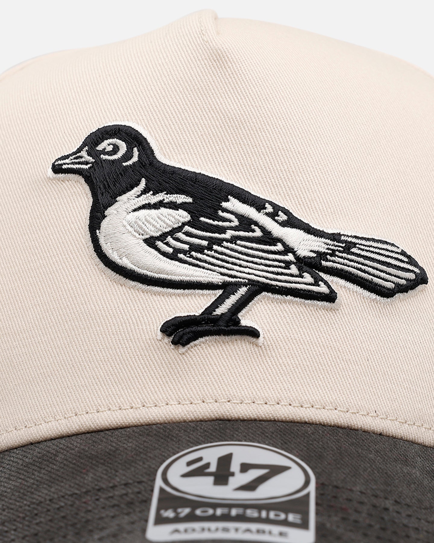 47 Brand Baltimore Orioles 'Washed Black Visor' 47 Offside Snapback Natural