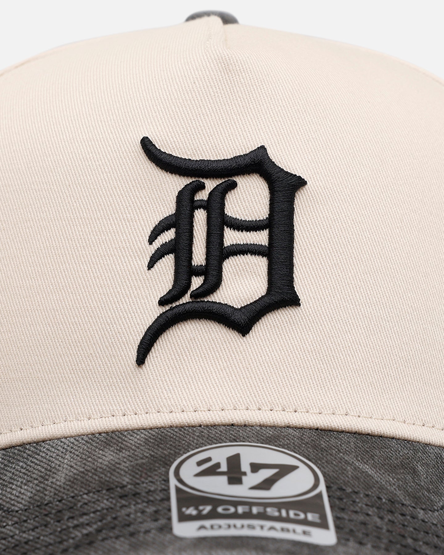 47 Brand Detroit Tigers 'Washed Black Visor' 47 Offside Snapback Natural