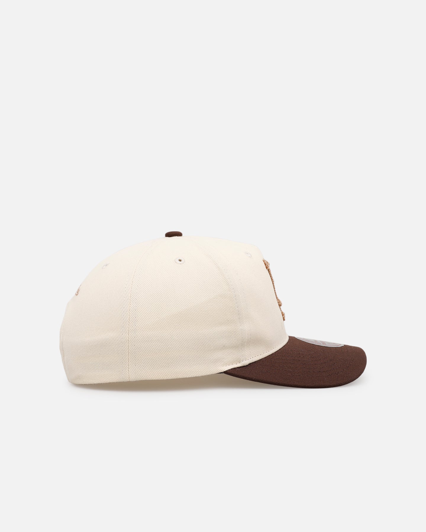 Mitchell & Ness Los Angeles Dodgers 'Hand Stitch' Deadstock Snapback Brown