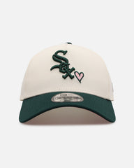 New Era Chicago White Sox 'Pink Satin Hearts Green' 9FORTY A-Frame Snapback Chrome/Dark Green