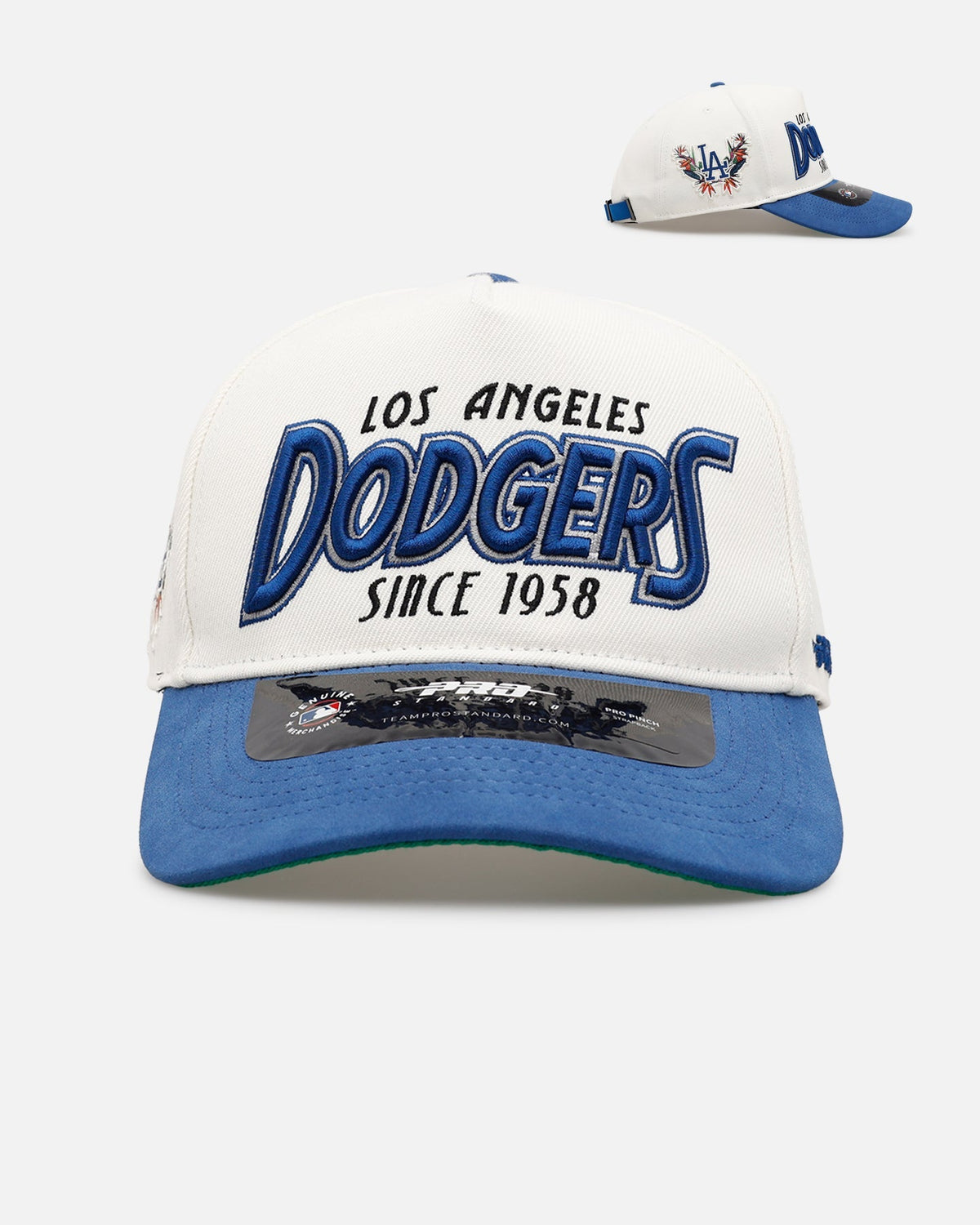 Pro Standard Los Angeles Dodgers 'Paradise' Pro Pinch Strapback Eggshell