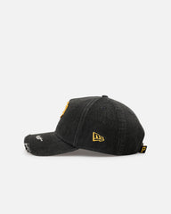New Era Pittsburgh Pirates 'Distressed Denim 2.0' 9FORTY A-Frame Strapback Black