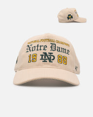 47 Brand Notre Dame 'College Champs' 1998 Champs Hitch Snapback Natural