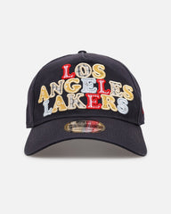 New Era Los Angeles Lakers 'Fabric Shop' 9FORTY A-Frame Snapback Navy