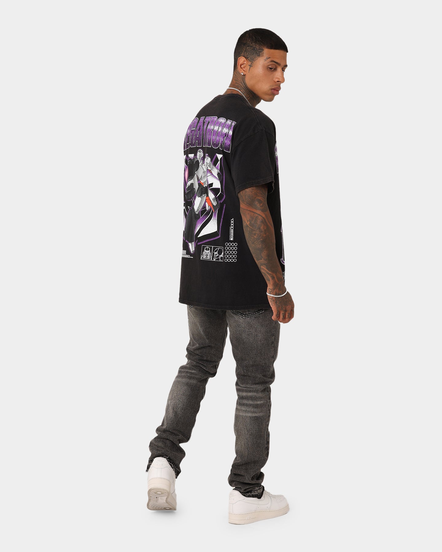 73Studio X Transformers Megatron Vintage T-Shirt Black Wash