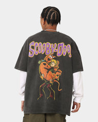 73Studio X Cartoon Network Green Ghost Heavyweight Vintage T-Shirt Black Wash
