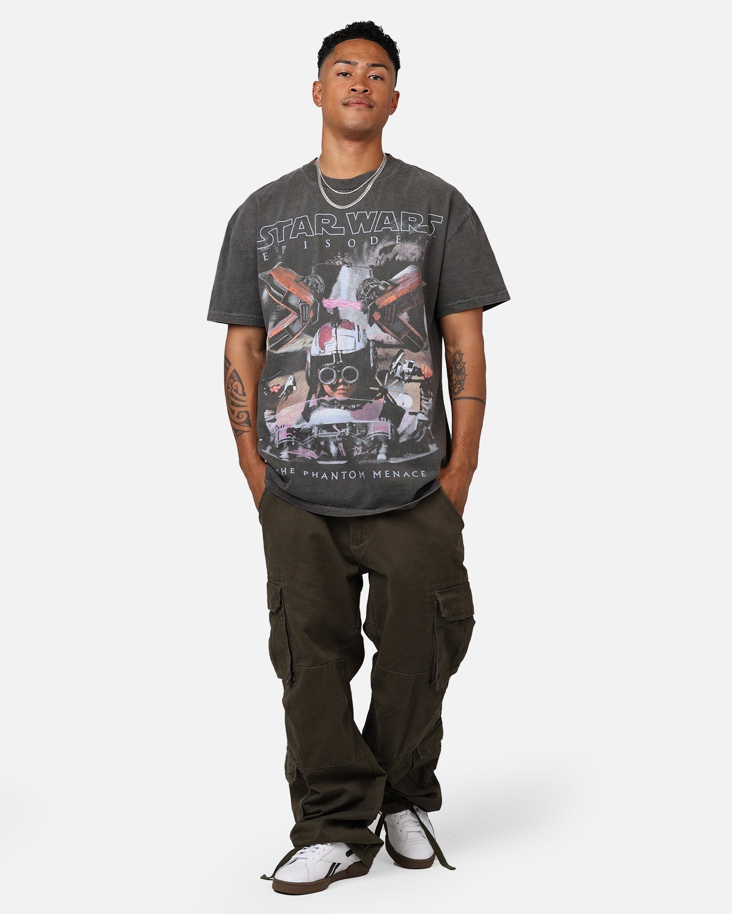 Star Wars Episode I '99 Heavyweight Vintage T-Shirt Black Wash