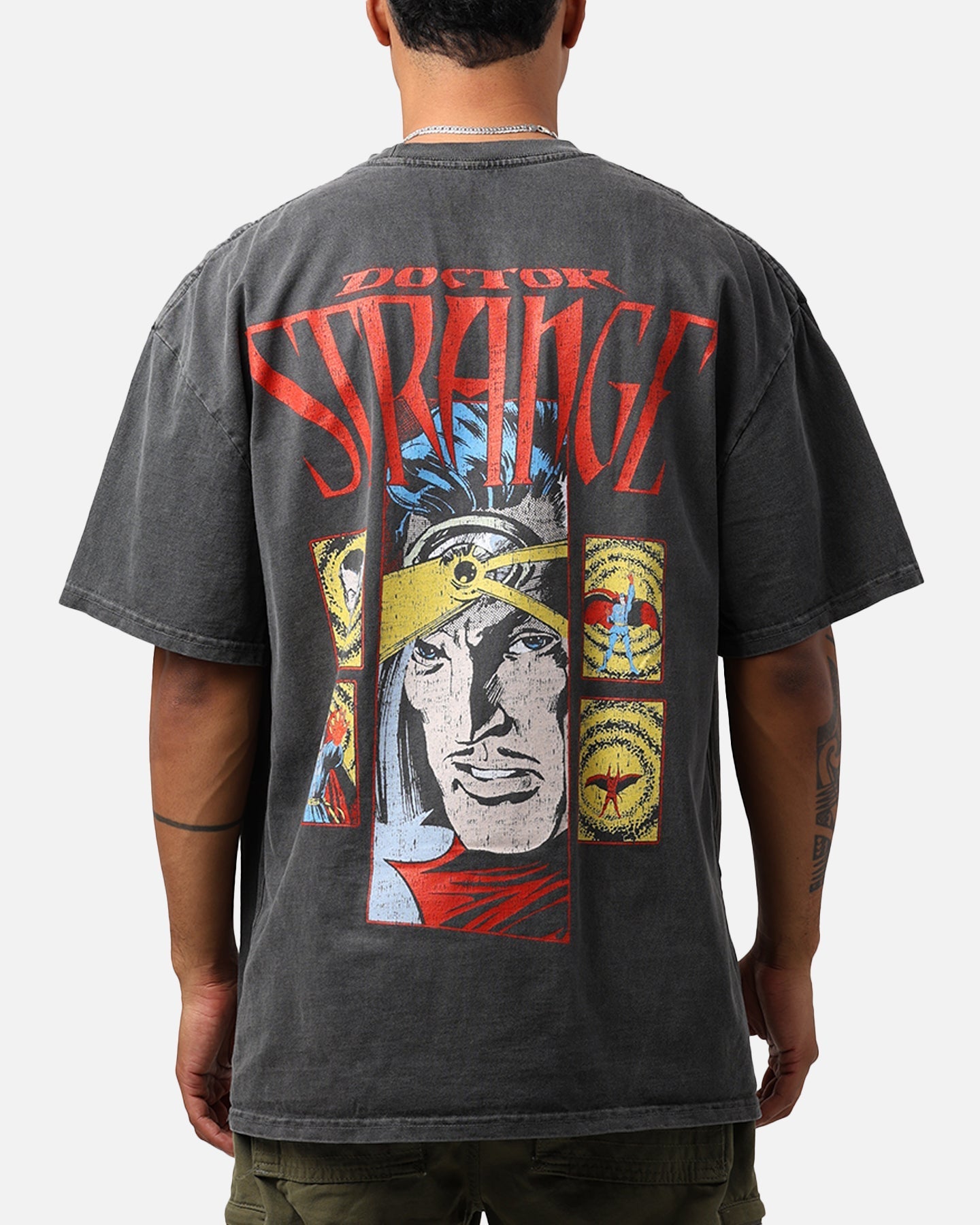 Marvel Doctor Strange Heavyweight Vintage T-Shirt Black Wash