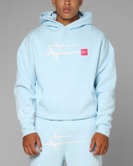 Loiter Hybrid Hoodie Light Blue