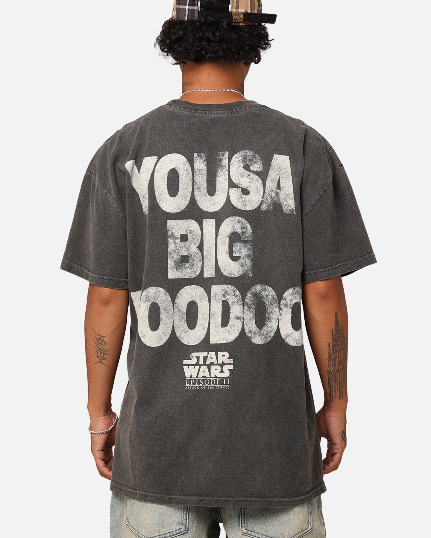 Star Wars Jar Jar Binks Heavyweight T-Shirt Black Wash