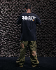 73Studio X Call Of Duty Black Ops 2 Vintage T-Shirt Black Acidwash