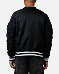 New Era X Alpha Series X NFL Las Vegas Raiders MA-1 Bomber Jacket Black