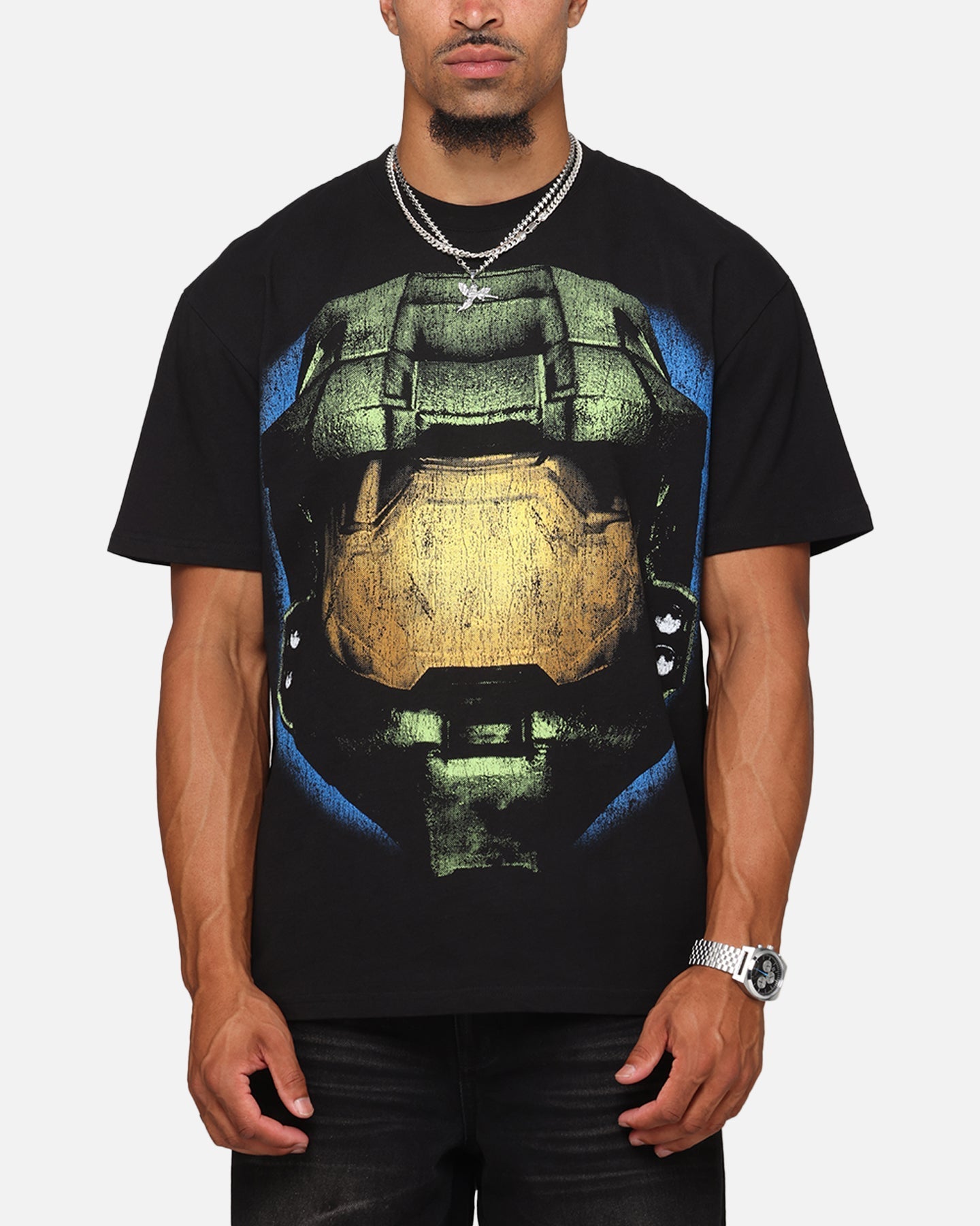 73Studio X Halo Big Head Heavyweight T-Shirt Black