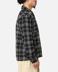 XXIII Boucle Tweed Zip Jacket Black/White