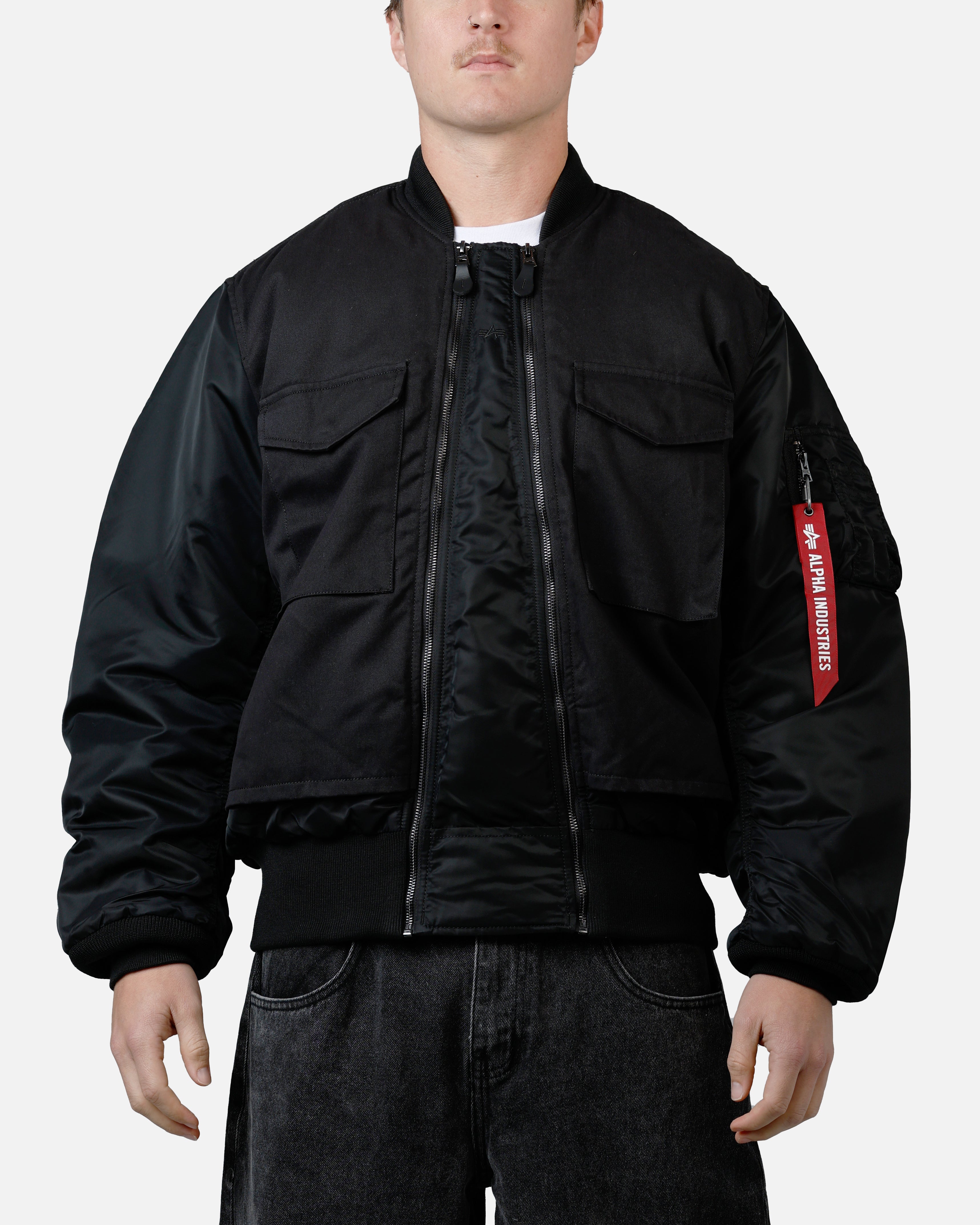 Alpha Industries MA-1 Mixed Cotton Jacket Black