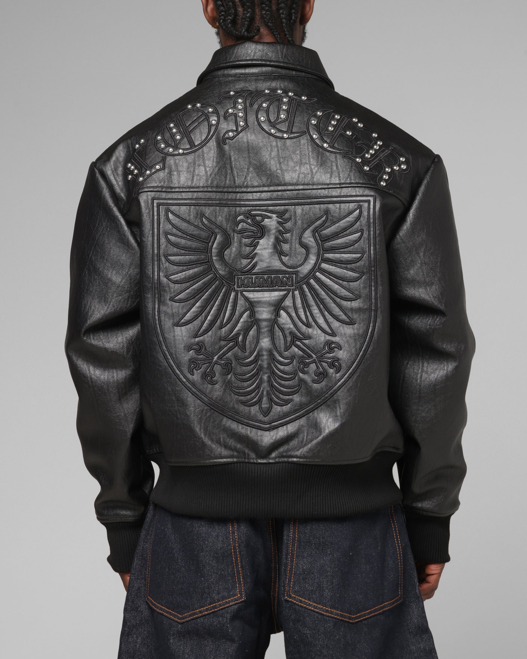 Loiter Imperial Vegan Leather Jacket Black