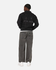 Saint Morta Daggers Cutoff Denim Jacket Vintage Black