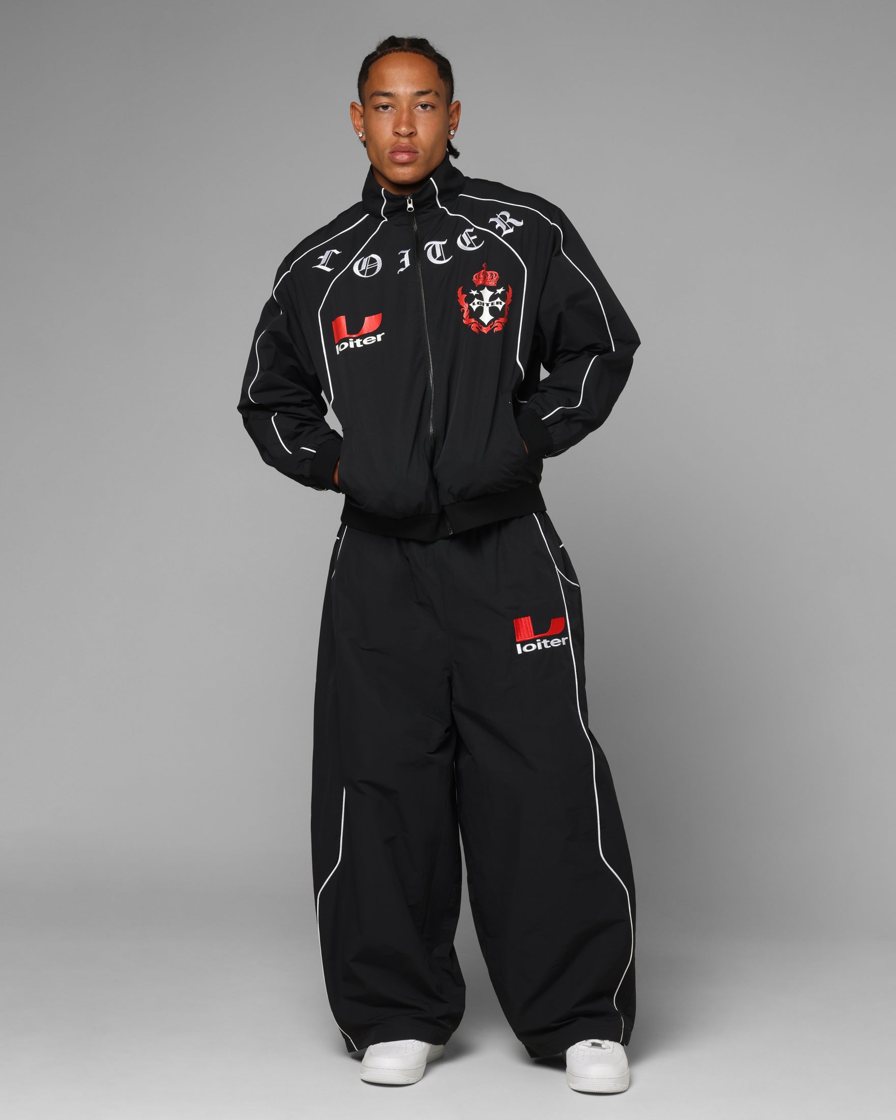 Loiter Imperial Track Jacket Black
