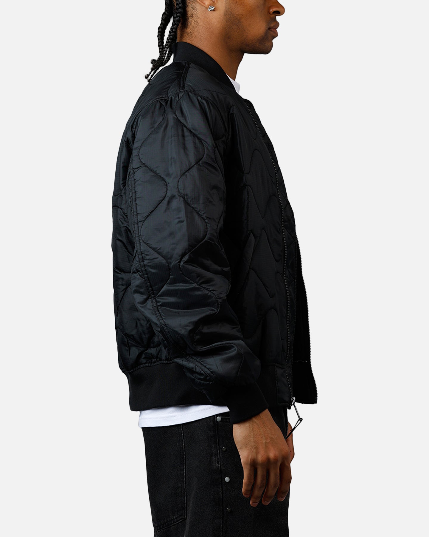 Alpha Industries L-2B Quilted Flight Jacket Black