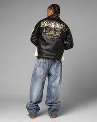 Loiter X Yu-Gi-Oh! Exodia Biker Jacket Black/Off White