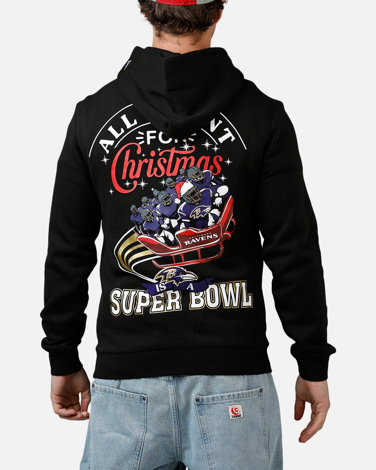 New Era Baltimore Ravens All I Want For Christmas Hoodie Black