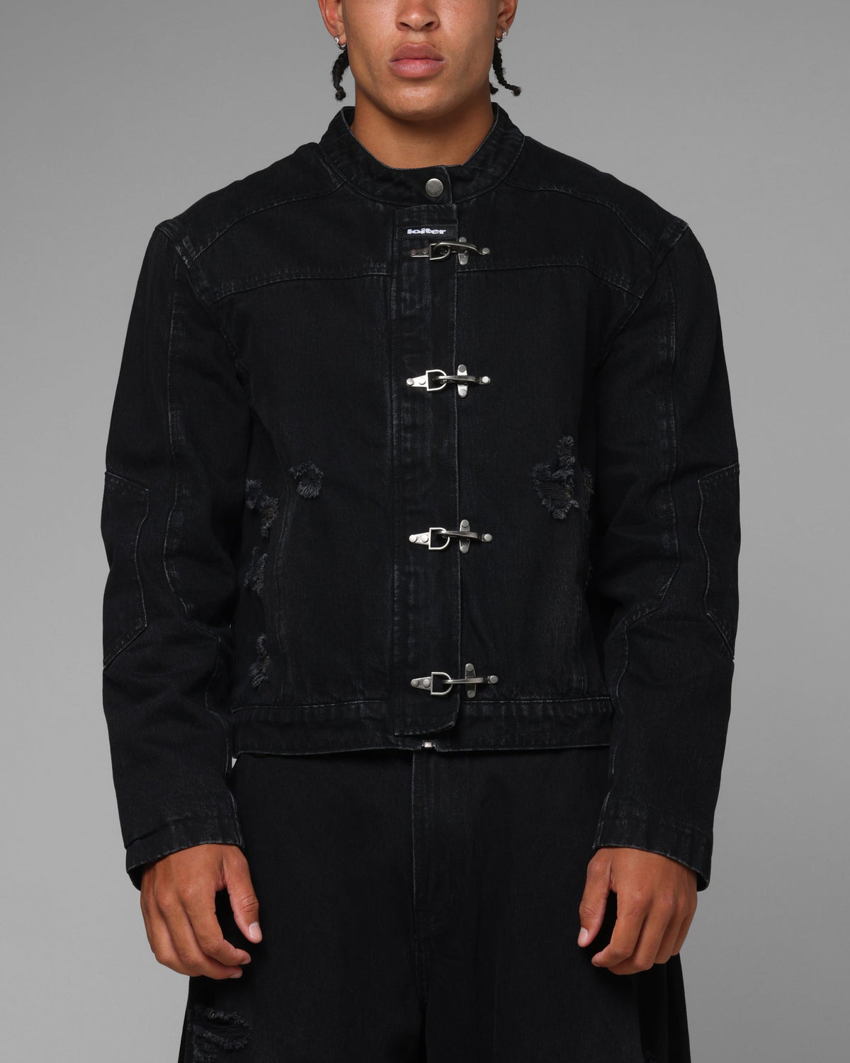 Loiter Thrasher Jacket Washed Black
