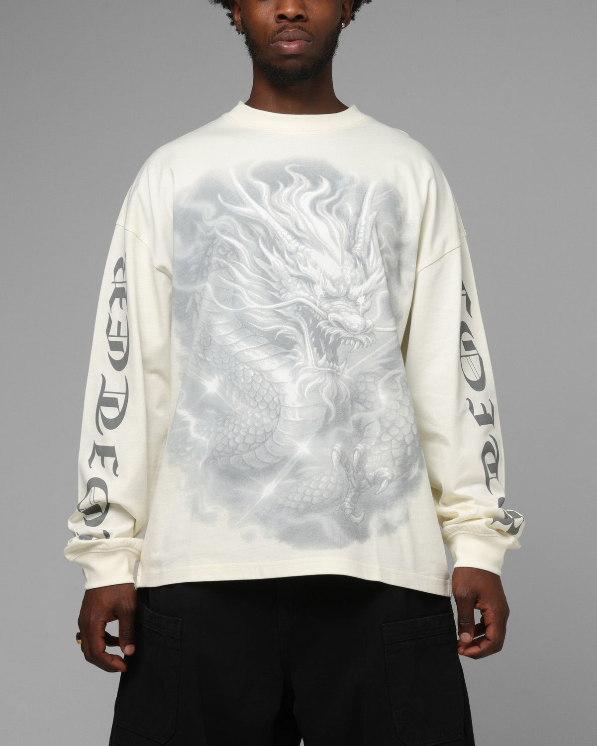 Loiter Drako Airbrish Long Sleeve T-Shirt White