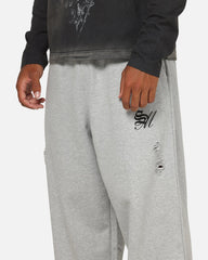 Saint Morta Distressed Baggy Sweatpants Grey Marle