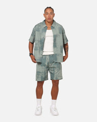 Saint Morta Solis Textured Shorts Petrol Green