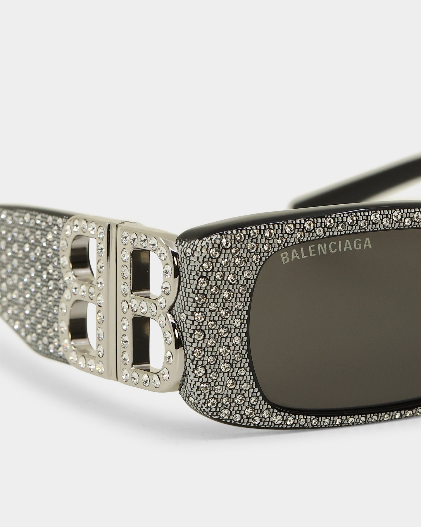 Balenciaga BB0096S-013 Balenciaga Dynasty Shiny Black/Smoke