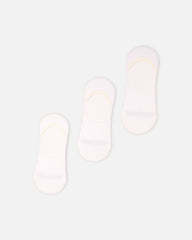 American Thrift Classic No Show Socks 3 Pack White
