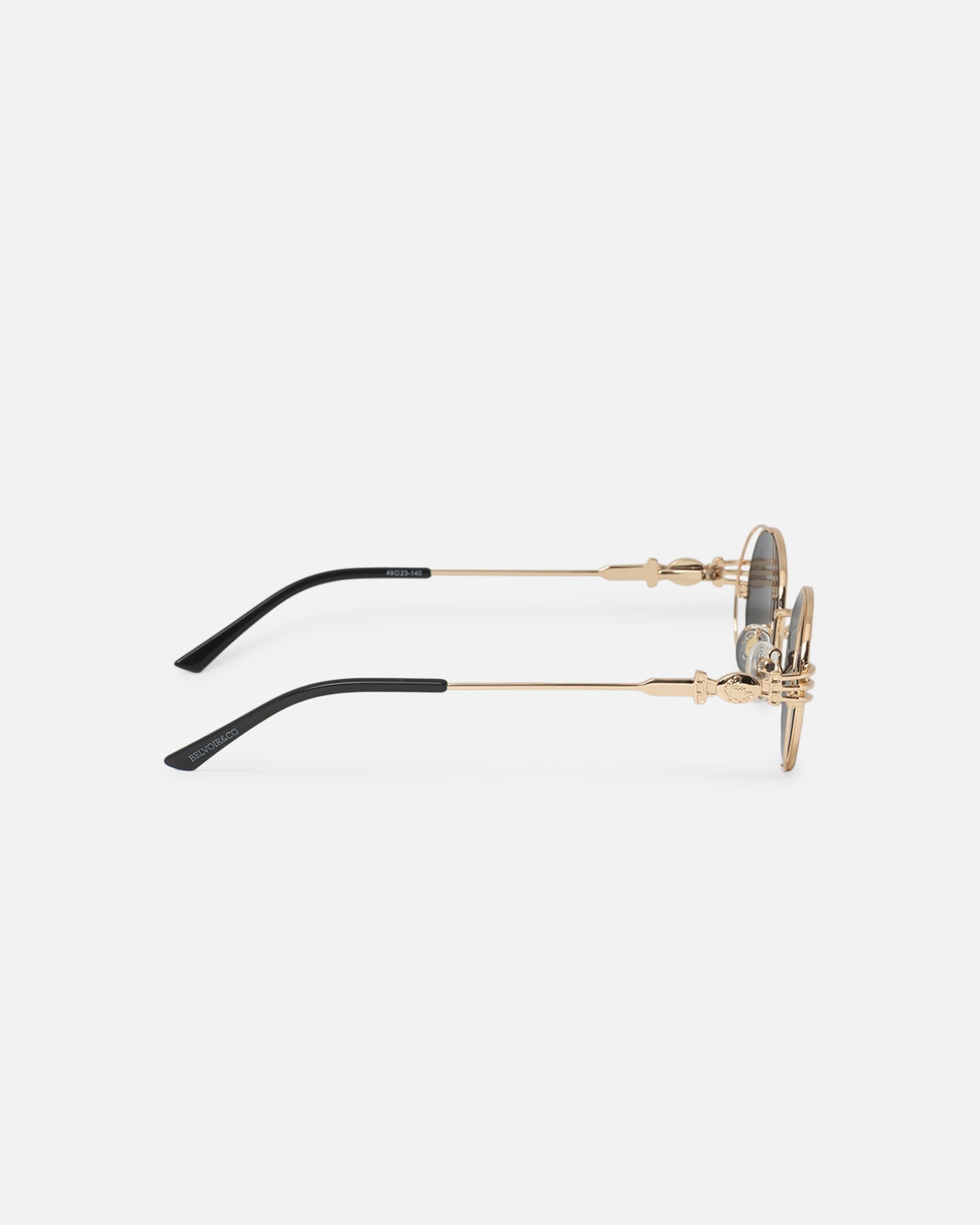 Belvoir & Co Balon Sunglasses Black/Gold