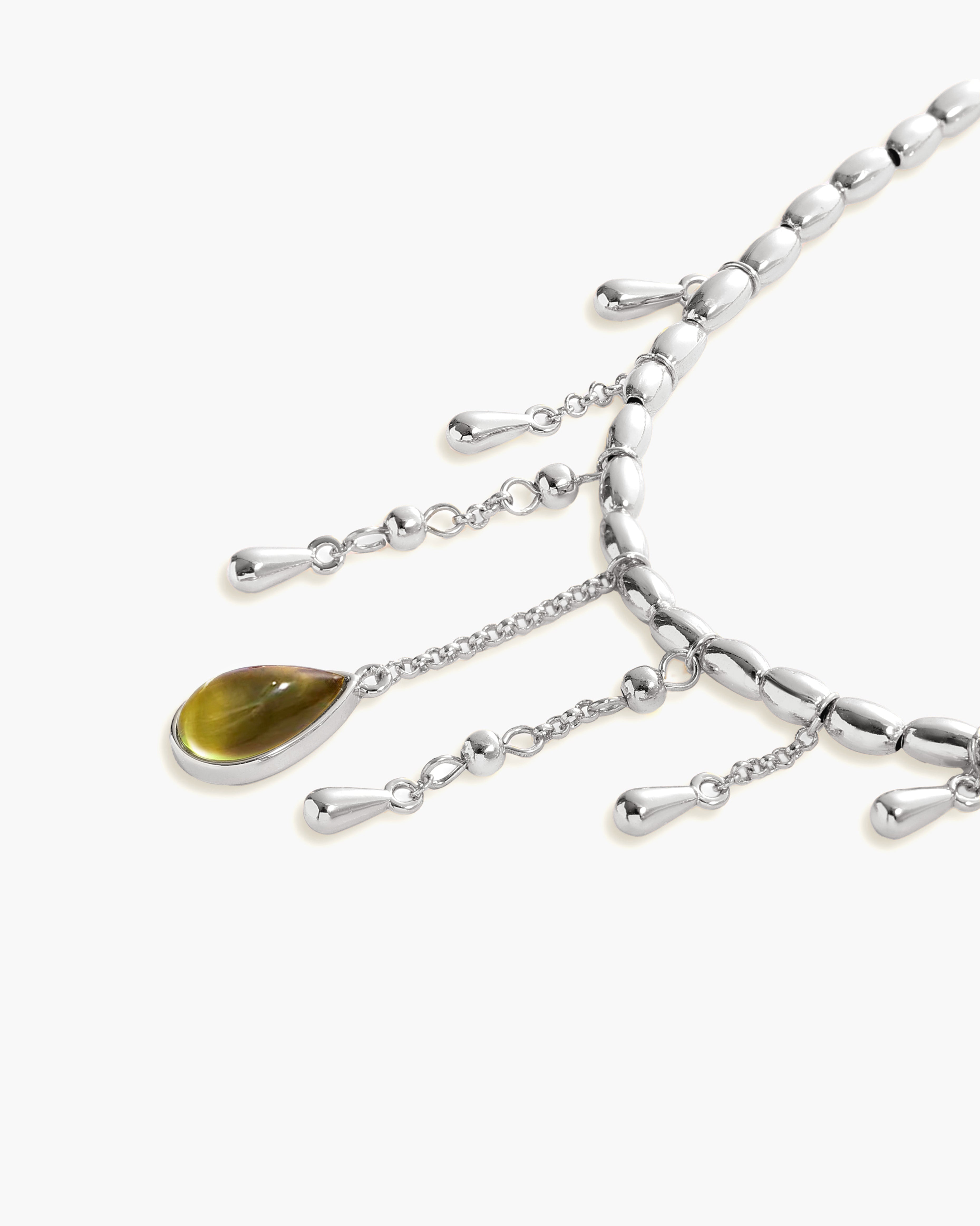 Waterdrop Arm Chain in Silver